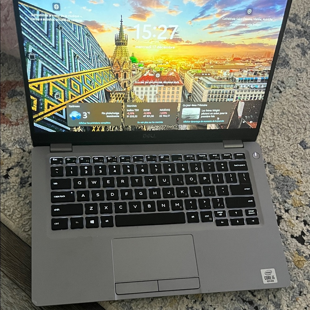 Dell Gray Laptop with Black Keyboard